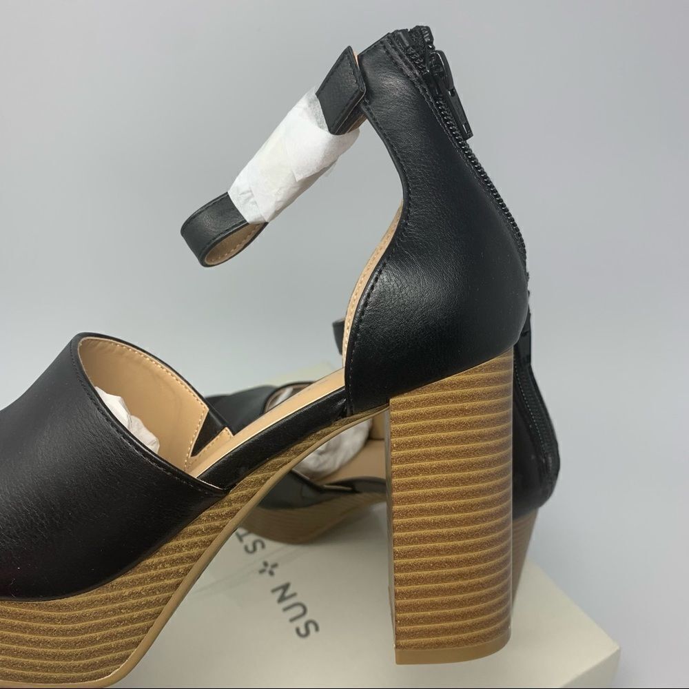 Sun+Stone Platform Sandal - Picture 5 of 10